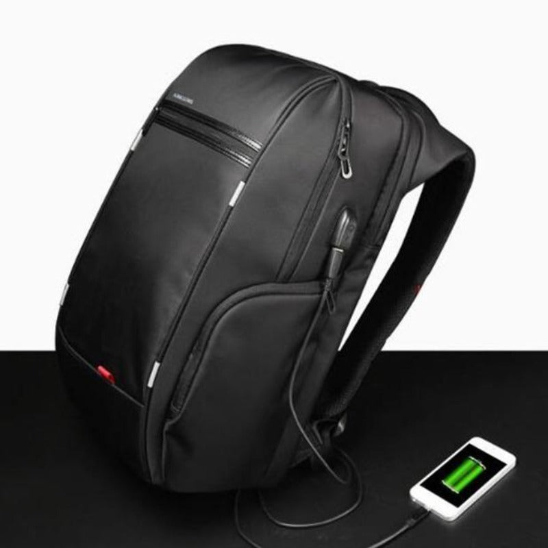 Men's Business Security USB Charger Backpack