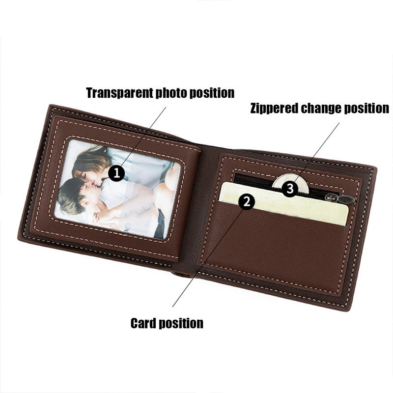 Men Leather Slim Wallet