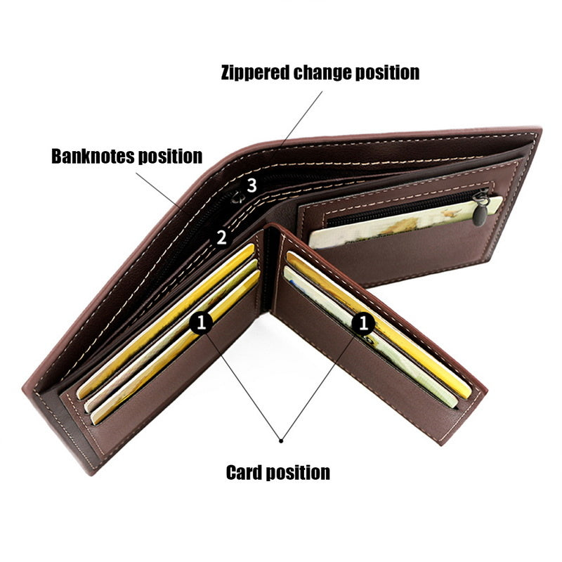 Men Leather Slim Wallet