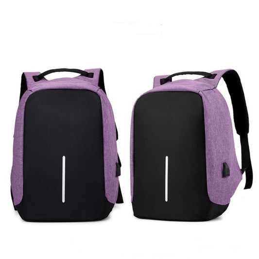 The Solid Anti-Theft Unisex USB Backpack