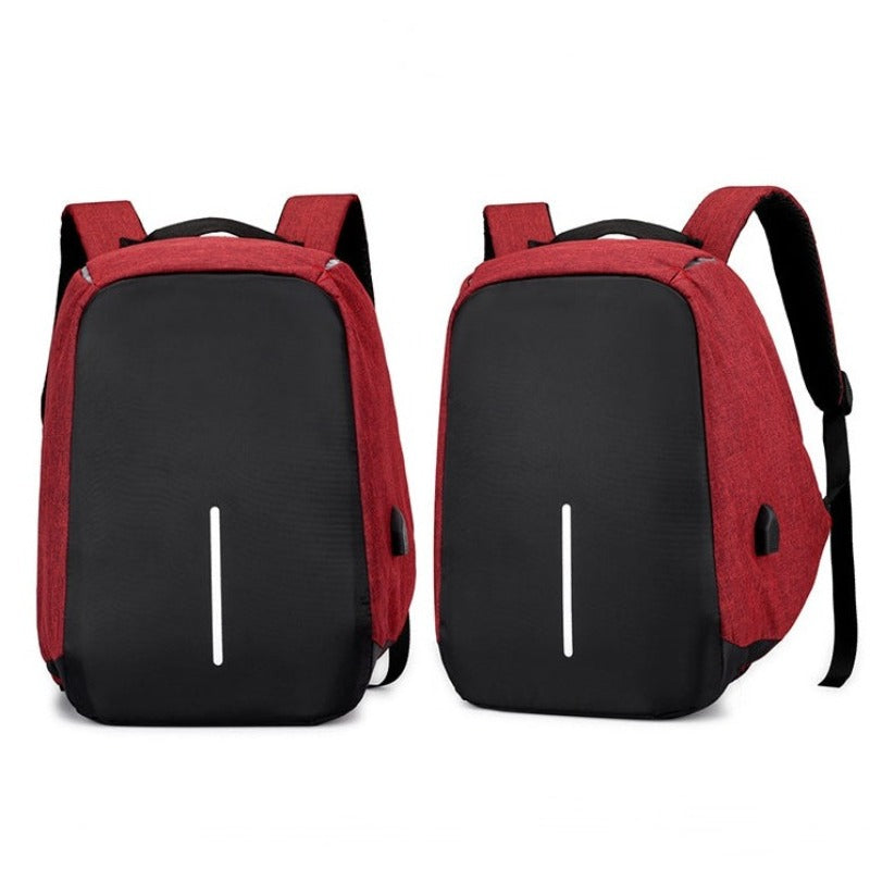 The Solid Anti-Theft Unisex USB Backpack