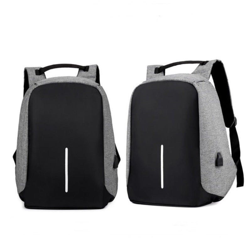 The Solid Anti-Theft Unisex USB Backpack