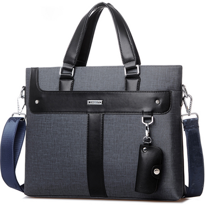 Leather Soft Handbag Volume Business Briefcase For Men