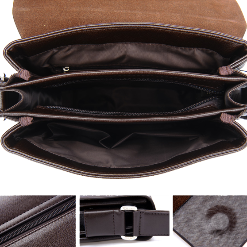 Leather Men Messenger Bags-New Arrival Fashion Business