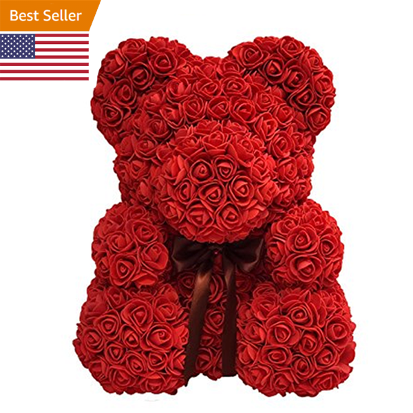 Flower Teddy Bear with Free Gift Box - BFCM