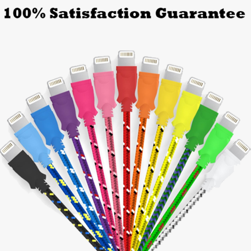 10 FEET (3M) BRAIDED LIGHTNING CABLE FOR IPHONE 5 | 5C | 5S | 6 | 6PLUS - FREE SHIP DEALS