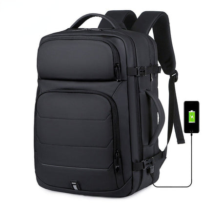 Expandable Waterproof Backpack With USB Charging